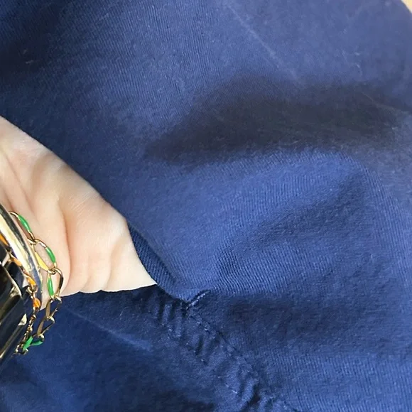 Universal Thread Long Sleeve Button-Front Shirt Dress in Blue - Picture 6 of 7